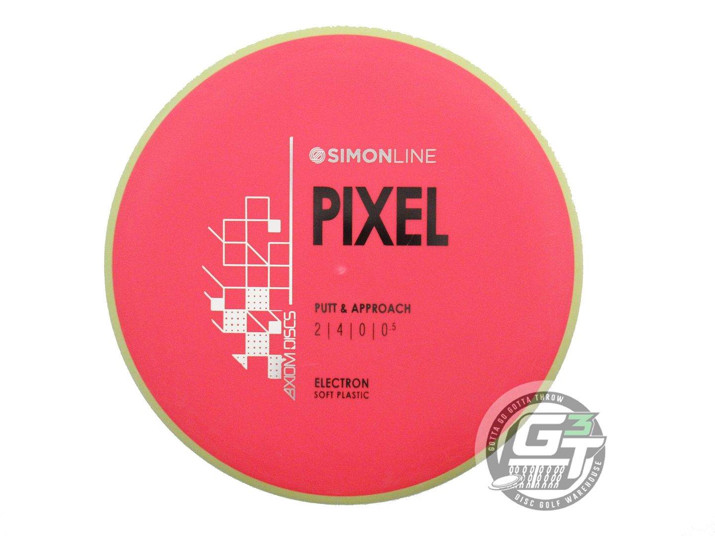 Axiom Simon Line Electron Soft Pixel [Simon Lizotte] Putter Golf Disc (Individually Listed)