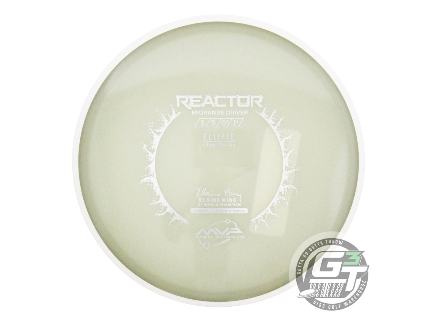 MVP Eclipse 2.0 Glow Proton Reactor [Elaine King 5X] Midrange Golf Disc (Individually Listed)