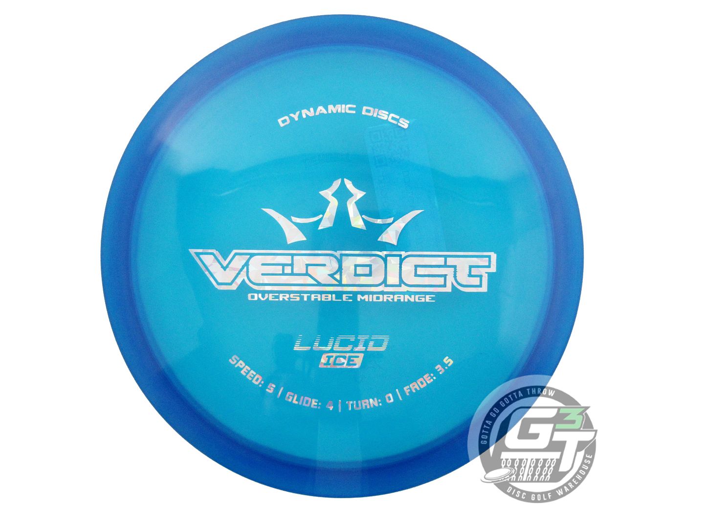 Dynamic Discs Lucid Ice Verdict Midrange Golf Disc (Individually Listed)