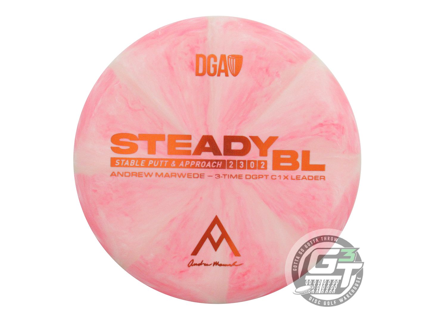 DGA Signature Edition Andrew Marwede Swirl D-Line Stone Steady BL Putter Golf Disc (Individually Listed)