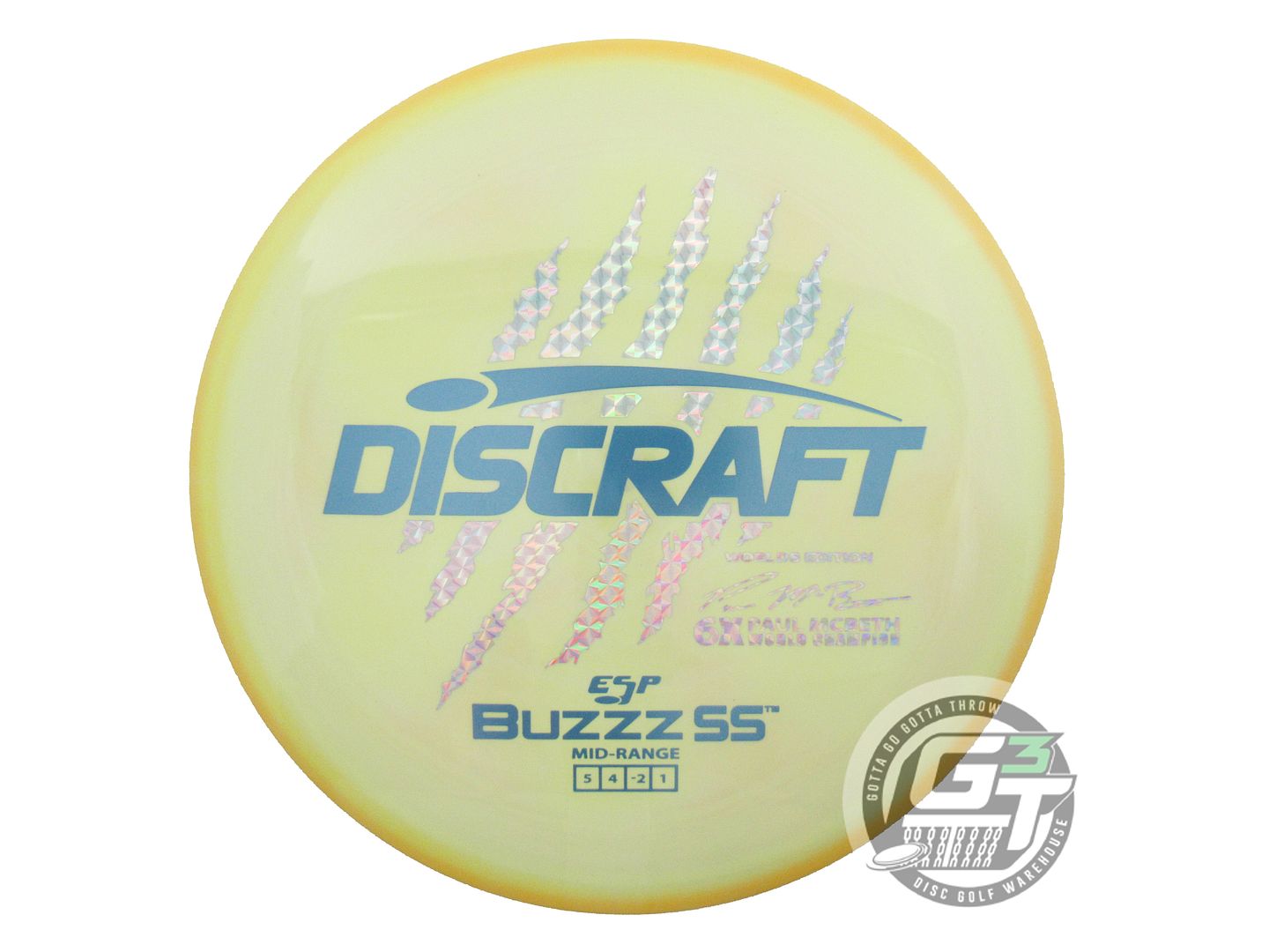 Discraft Limited Edition 2026 PDGA World Championship Paul McBeth 6-Claw ESP Buzzz SS Midrange Golf Disc (Individually Listed)