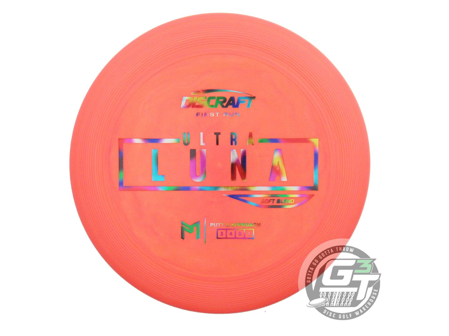Discraft Limited Edition First Run Paul McBeth Signature Putter Line Soft UltraLuna Putter Golf Disc (Individually Listed)