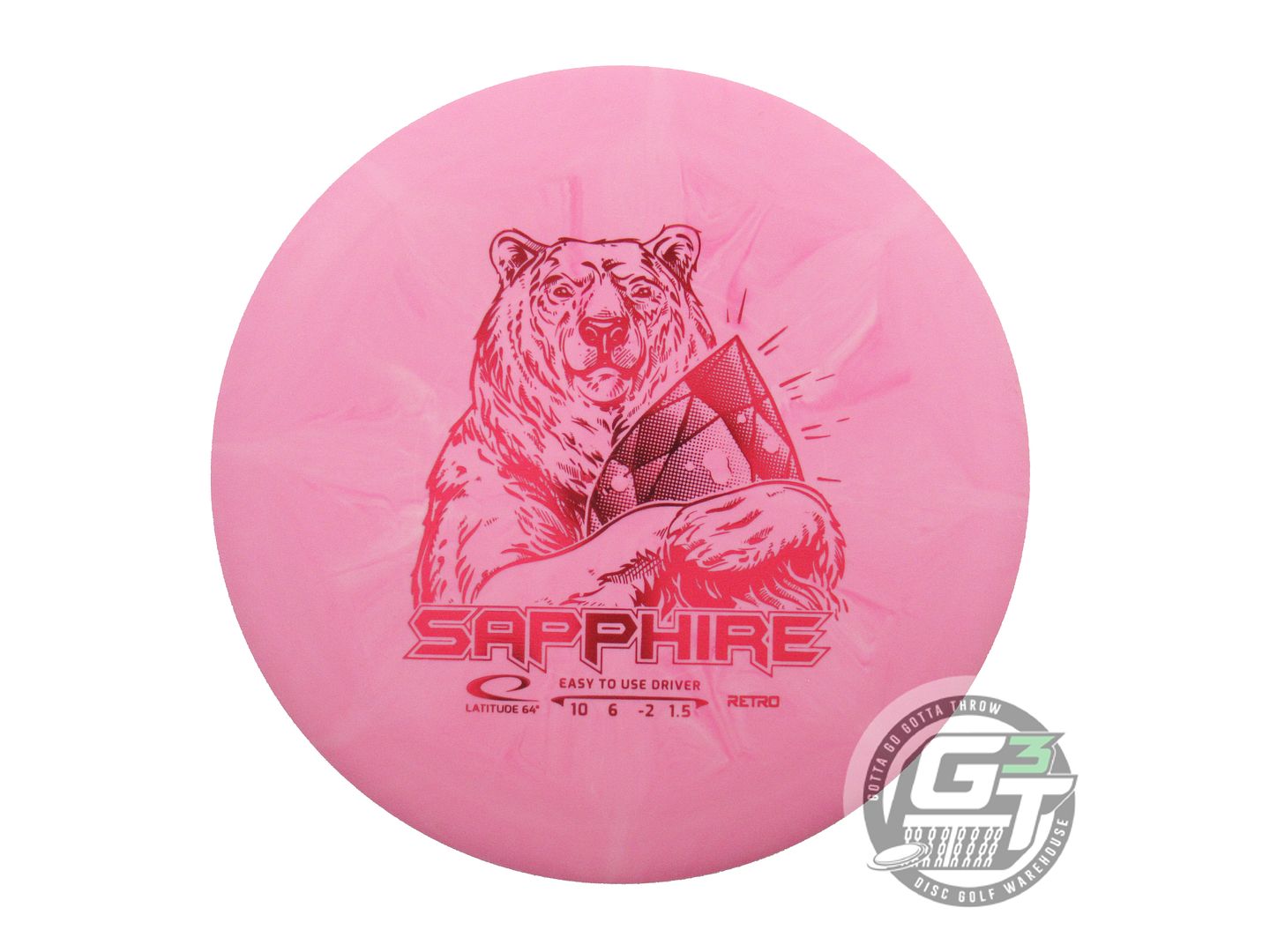 Latitude 64 Retro Burst Sapphire Distance Driver Golf Disc (Individually Listed)