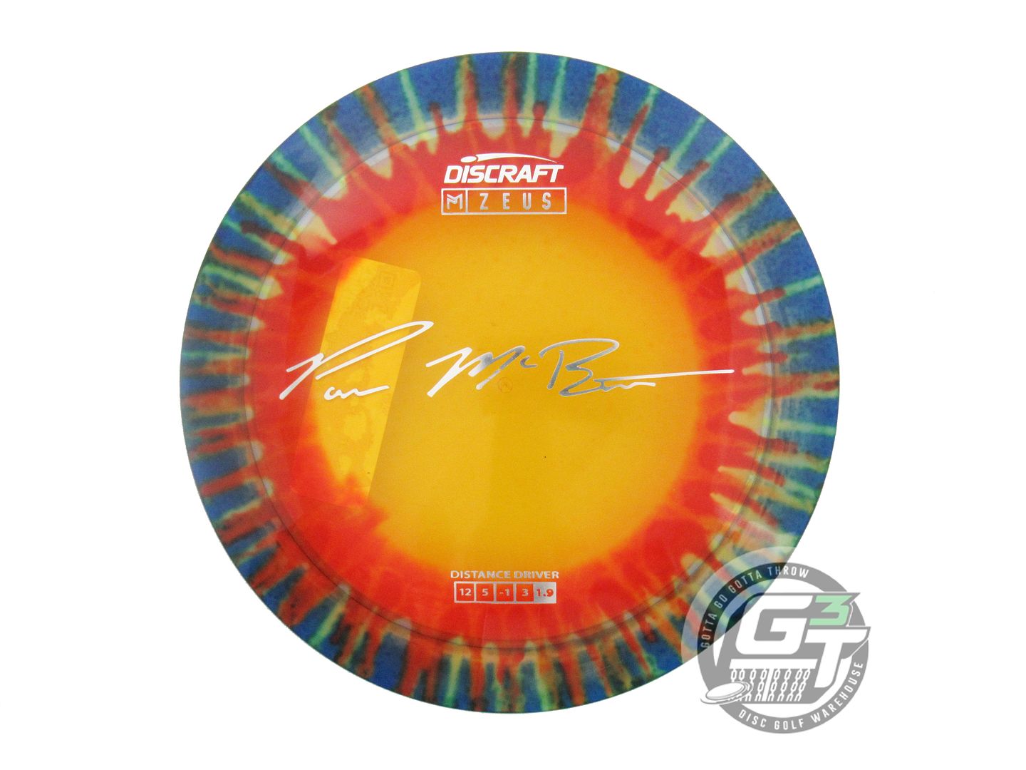 Discraft Paul McBeth Signature Fly Dye Elite Z Zeus Distance Driver Golf Disc (Individually Listed)