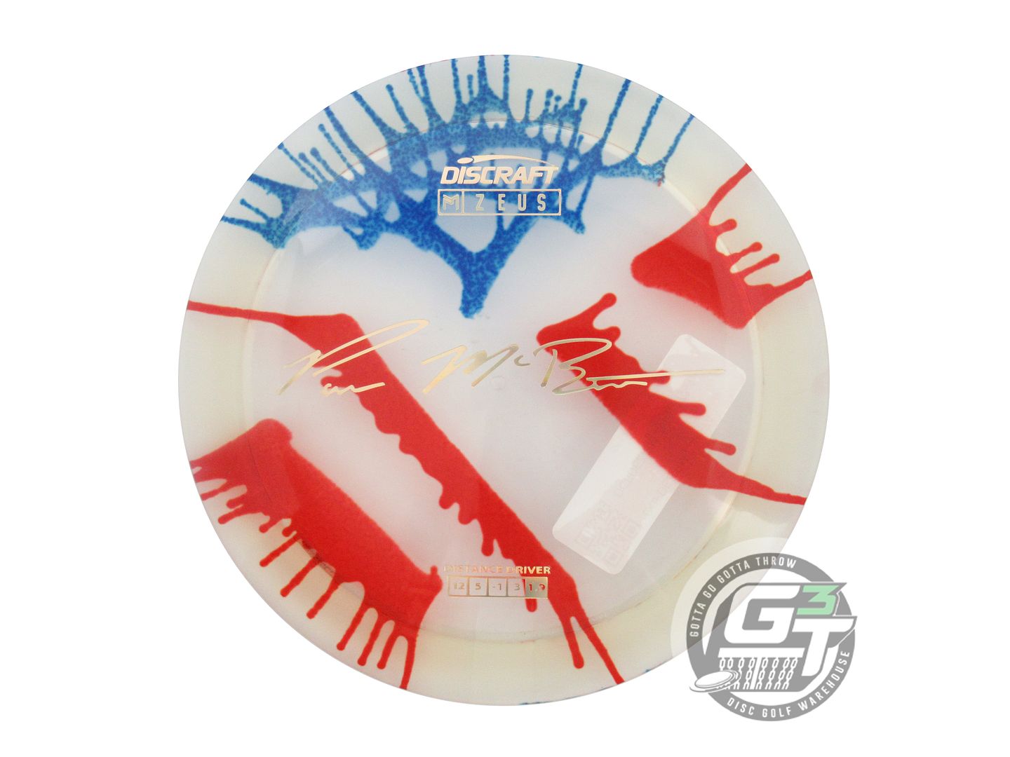 Discraft Paul McBeth Signature Fly Dye Elite Z Zeus Distance Driver Golf Disc (Individually Listed)