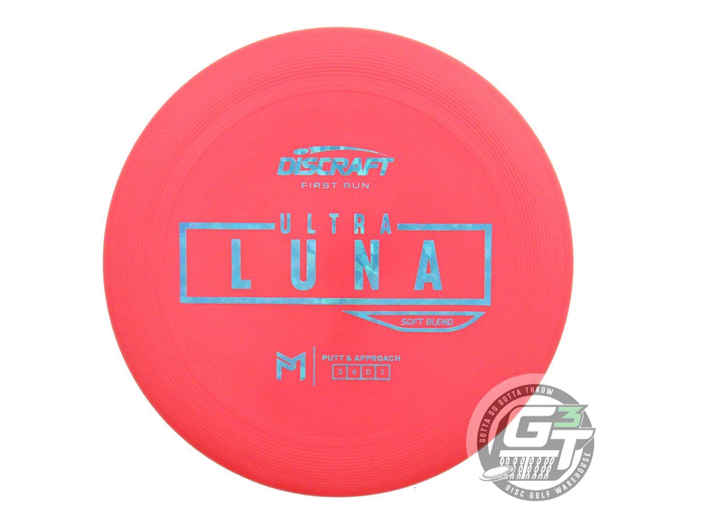 Discraft Limited Edition First Run Paul McBeth Signature Putter Line Soft UltraLuna Putter Golf Disc (Individually Listed)