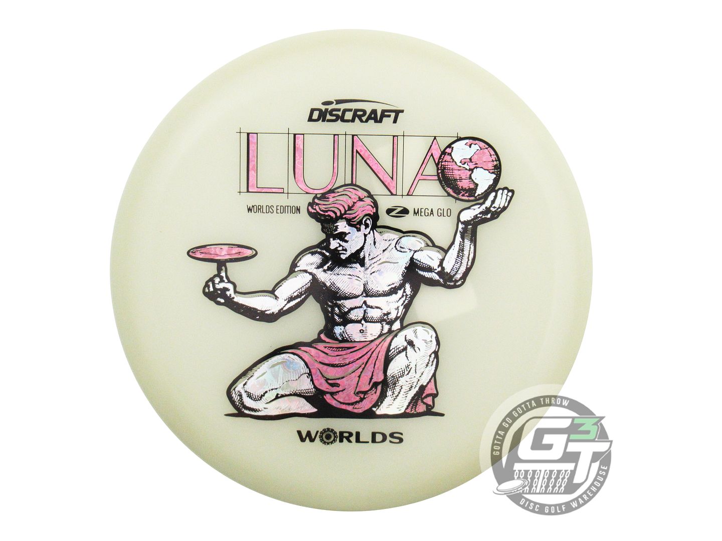Discraft Limited Edition 2026 PDGA World Championship Spirit of Detroit Mega Glo Z Luna Putter Golf Disc (Individually Listed)