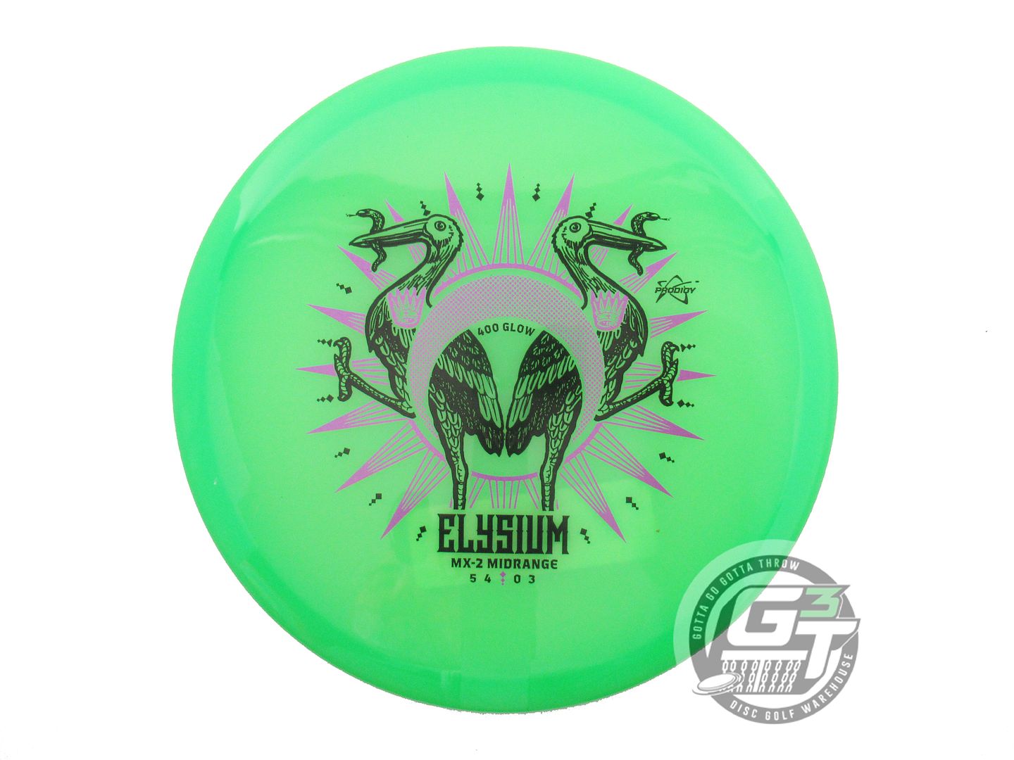 Prodigy Limited Edition Elysium Stamp 400 Glow Series MX2 Midrange Golf Disc (Individually Listed)