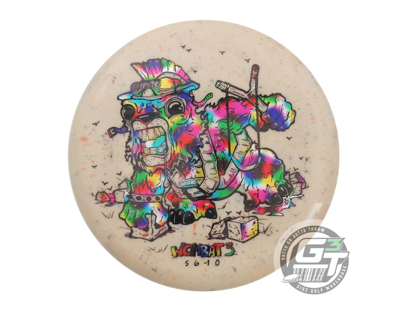 Innova Limited Edition Unhinged Stamp Splatter Star Wombat3 Midrange Golf Disc (Individually Listed)