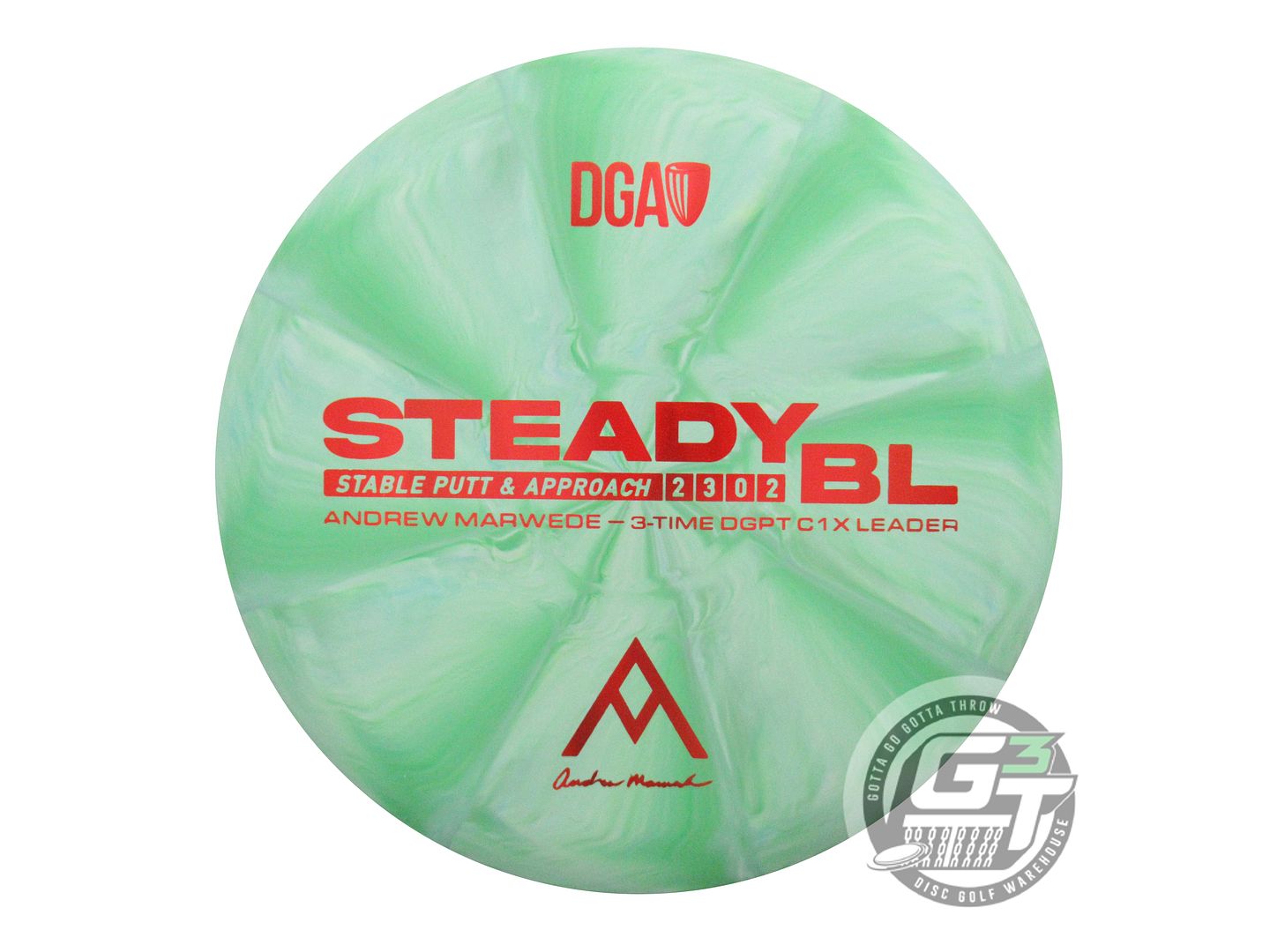 DGA Signature Edition Andrew Marwede Swirl D-Line Stone Steady BL Putter Golf Disc (Individually Listed)