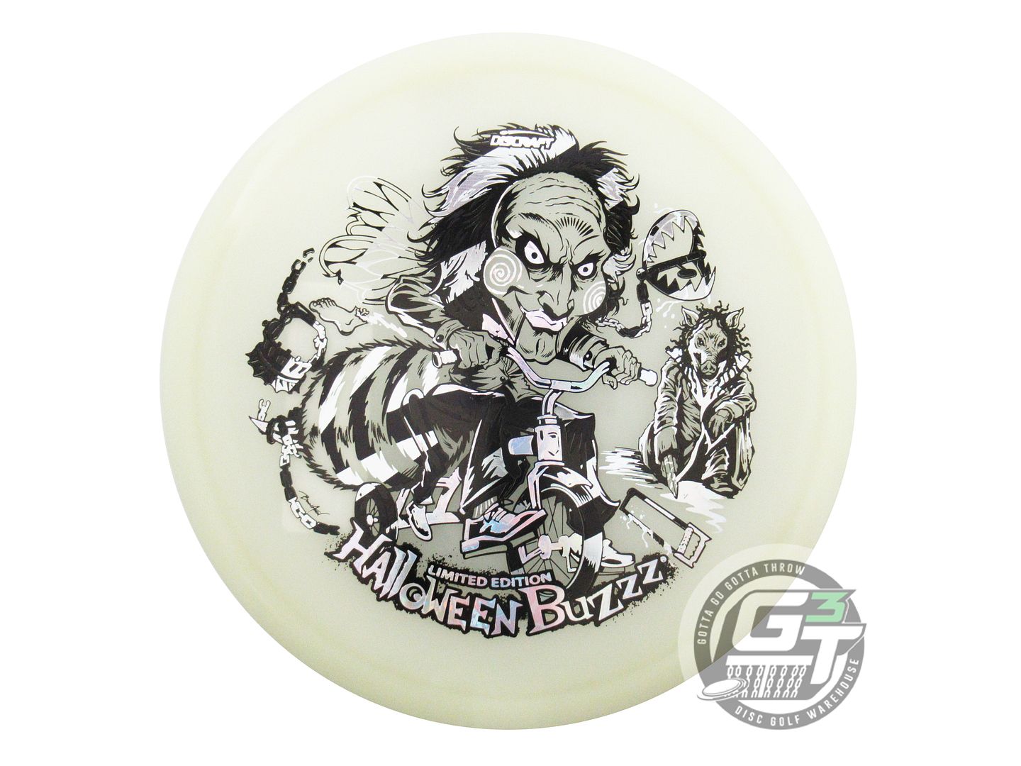 Discraft Limited Edition 2026 Halloween Tri-Foil Mega Glo Z Buzzz Midrange Golf Disc (Individually Listed)