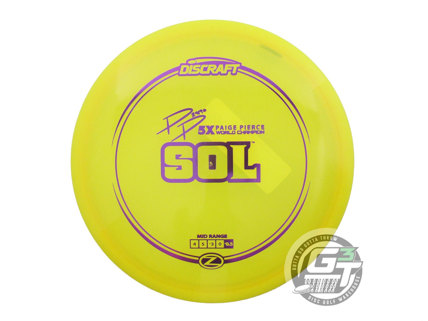 Discraft Elite Z Sol [Paige Pierce 5X] Midrange Golf Disc (Individually Listed)