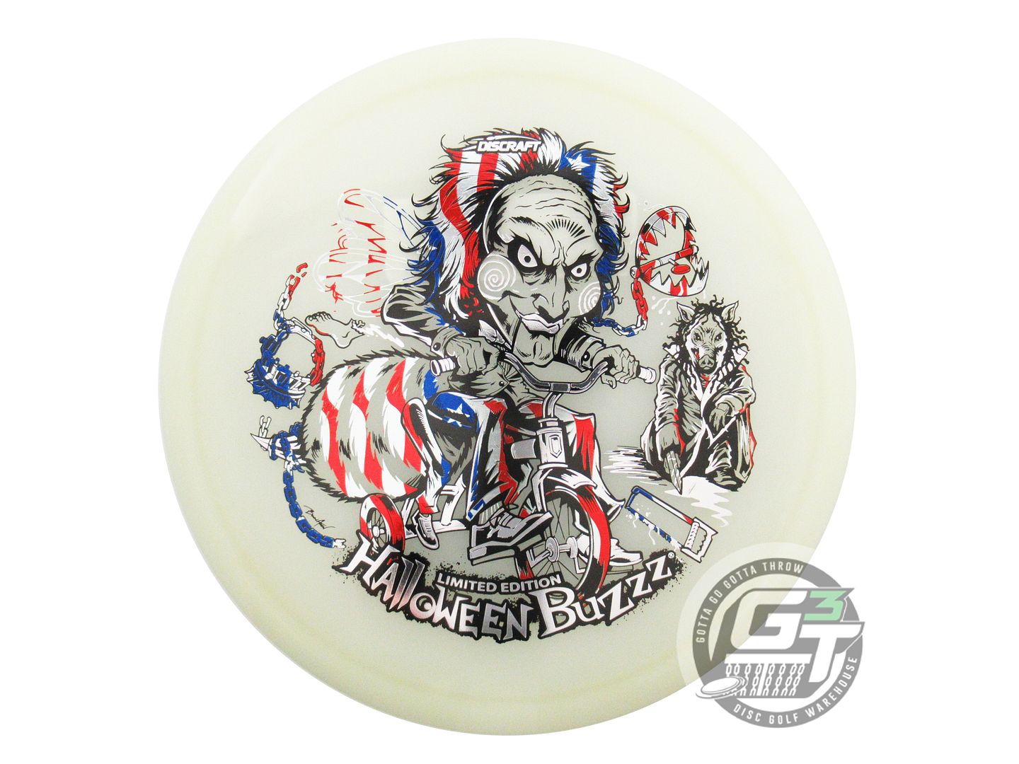 Discraft Limited Edition 2026 Halloween Tri-Foil Mega Glo Z Buzzz Midrange Golf Disc (Individually Listed)