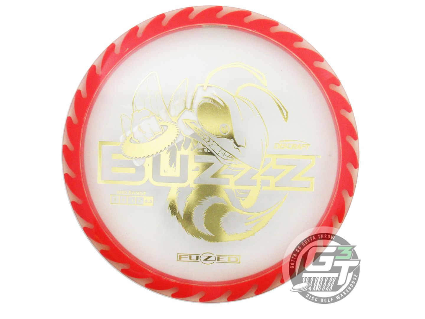 Discraft Fuzed Line Buzzz w/ Saw Pattern Midrange Golf Disc (Individually Listed)