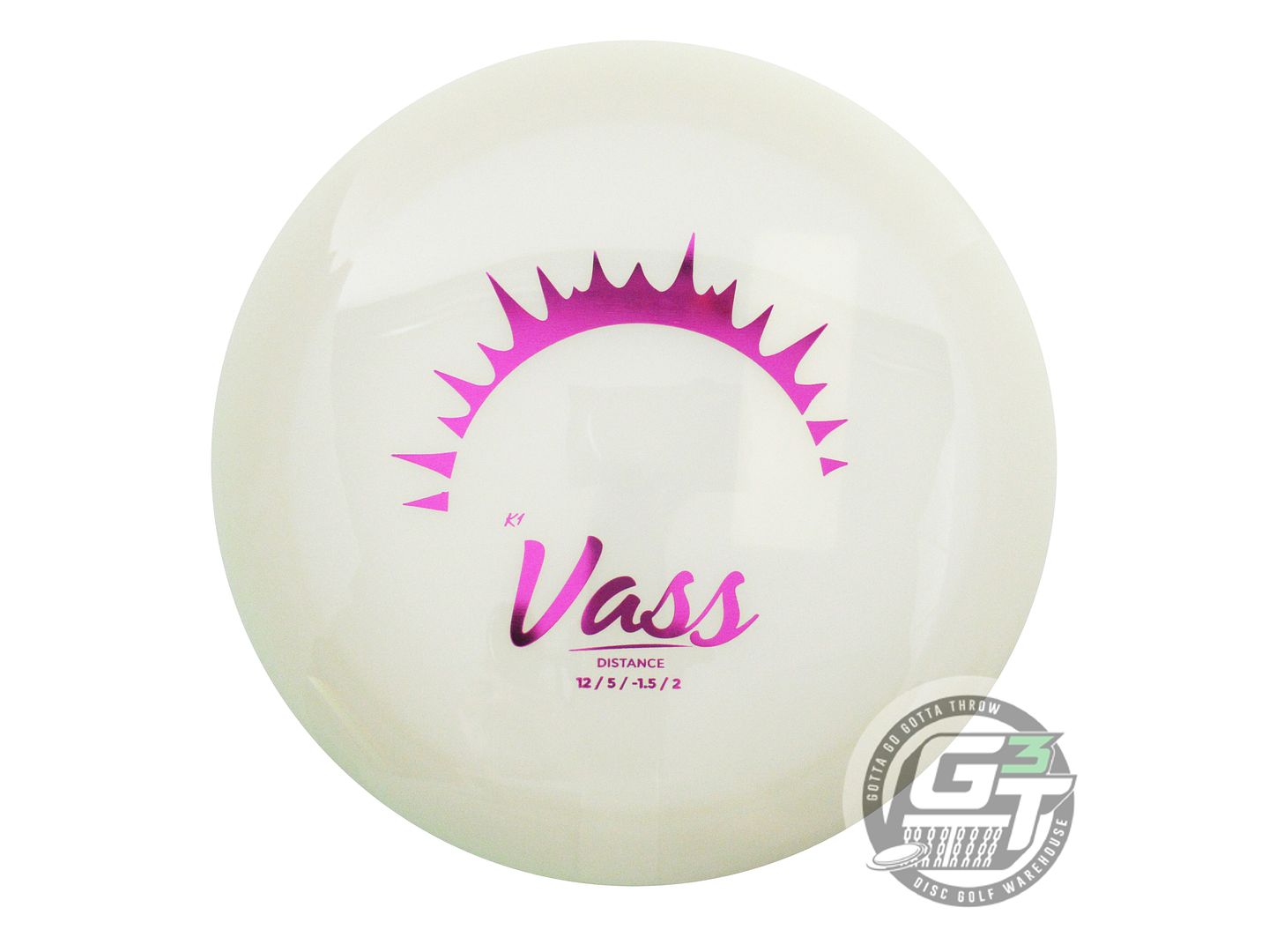 Kastaplast Glow K1 Vass Distance Driver Golf Disc (Individually Listed)