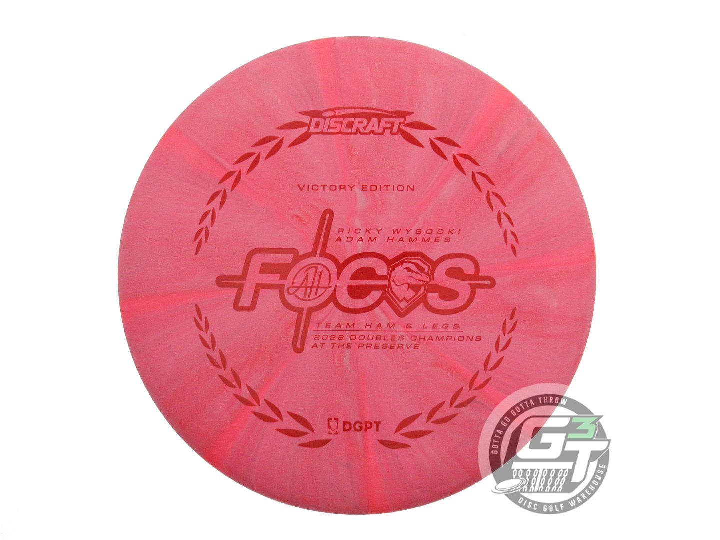 Discraft Limited Edition Victory Edition 2026 DGPT Doubles At the Preserve Champions Ricky Wysocki x Adam Hammes Swirl CT Crazy Tuff Focus Putter Golf Disc (Individually Listed)