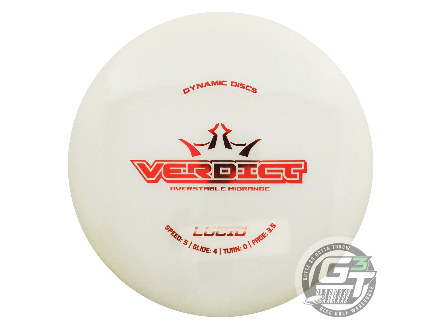 Dynamic Discs Lucid Verdict Midrange Golf Disc (Individually Listed)