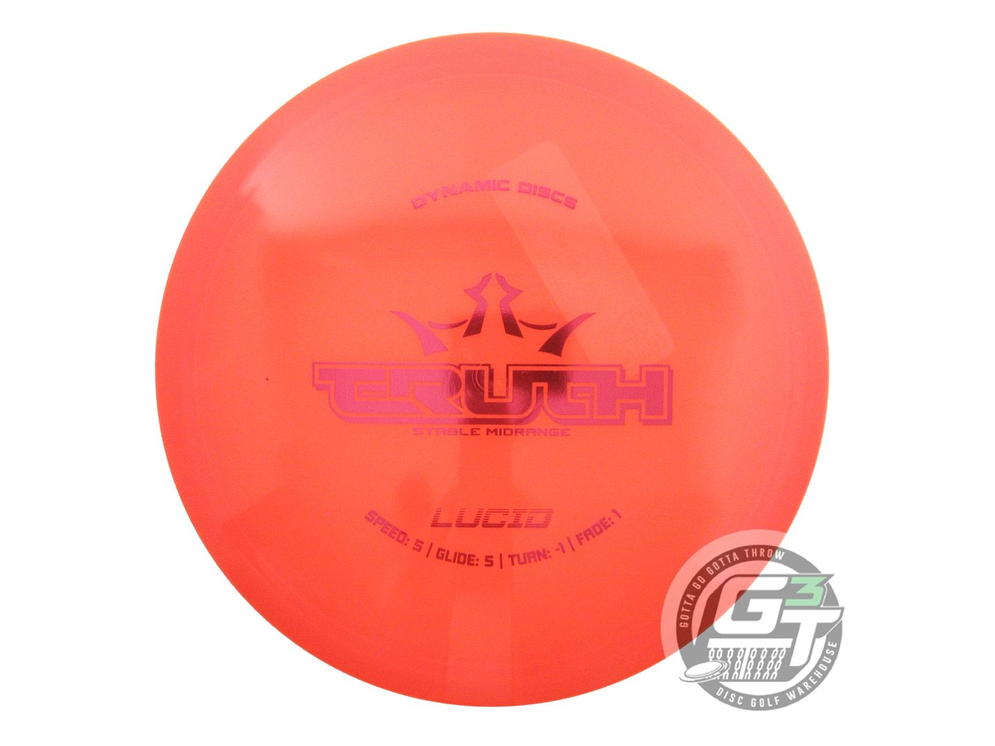 Dynamic Discs Lucid Truth Midrange Golf Disc (Individually Listed)