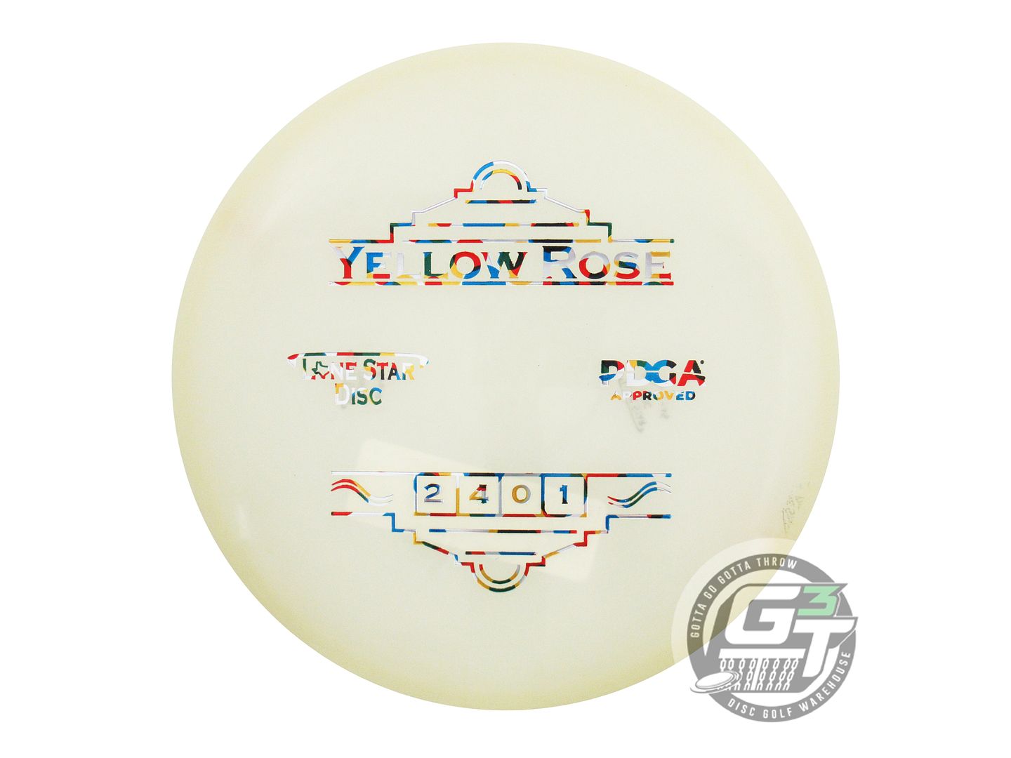 Lone Star Glow Bravo Yellow Rose Putter Golf Disc (Individually Listed)
