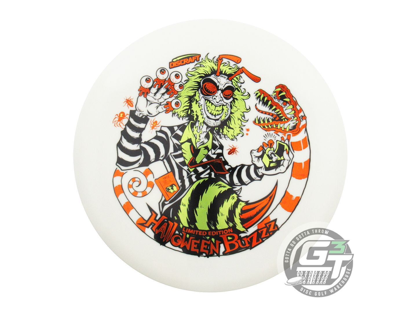 Discraft Limited Edition 2024 Halloween Buzzjuice Triple Foil Glo Elite Z Buzzz Midrange Golf Disc (Individually Listed)