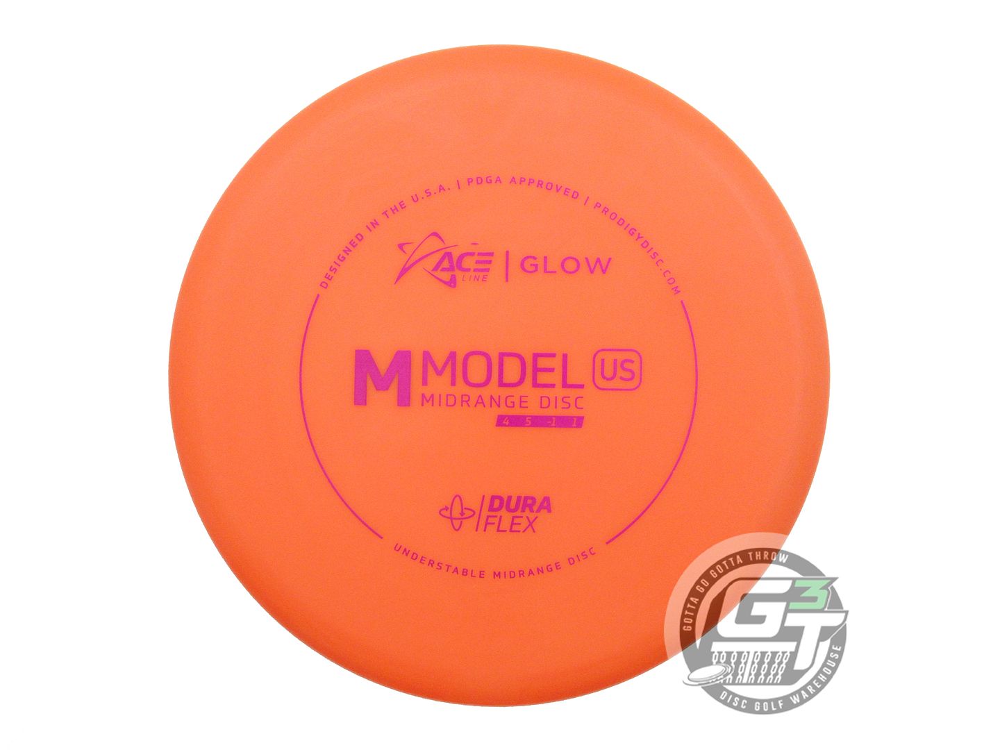 Prodigy Ace Line Glow DuraFlex M Model US Golf Disc (Individually Listed)
