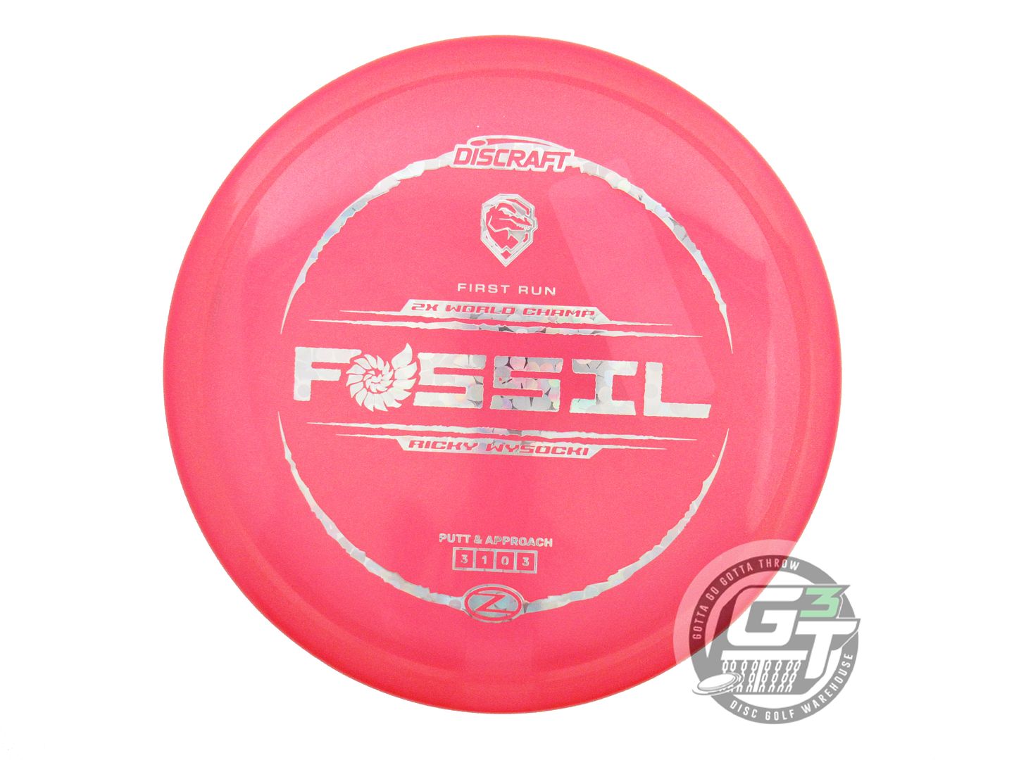 Discraft Limited Edition First Run Ricky Wysocki Signature ColorShift Elite Z Fossil Putter Golf Disc (Individually Listed)
