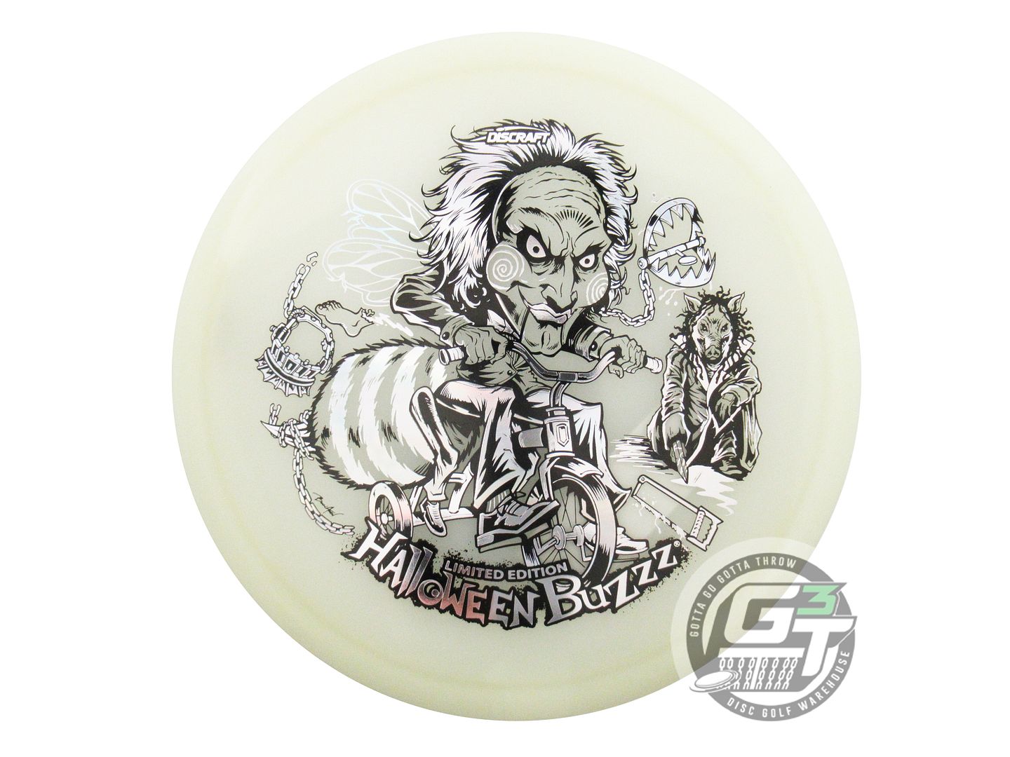 Discraft Limited Edition 2026 Halloween Tri-Foil Mega Glo Z Buzzz Midrange Golf Disc (Individually Listed)