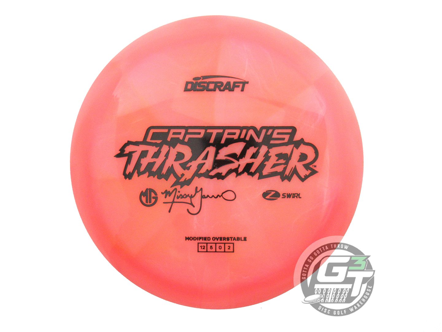 Discraft Limited Edition 2026 Missy Gannon Swirl Elite Z Captain's Thrasher Distance Driver Golf Disc (Individually Listed)