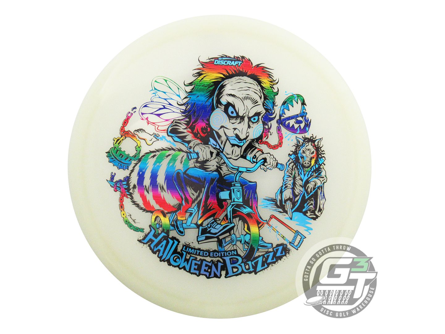 Discraft Limited Edition 2026 Halloween Tri-Foil Mega Glo Z Buzzz Midrange Golf Disc (Individually Listed)