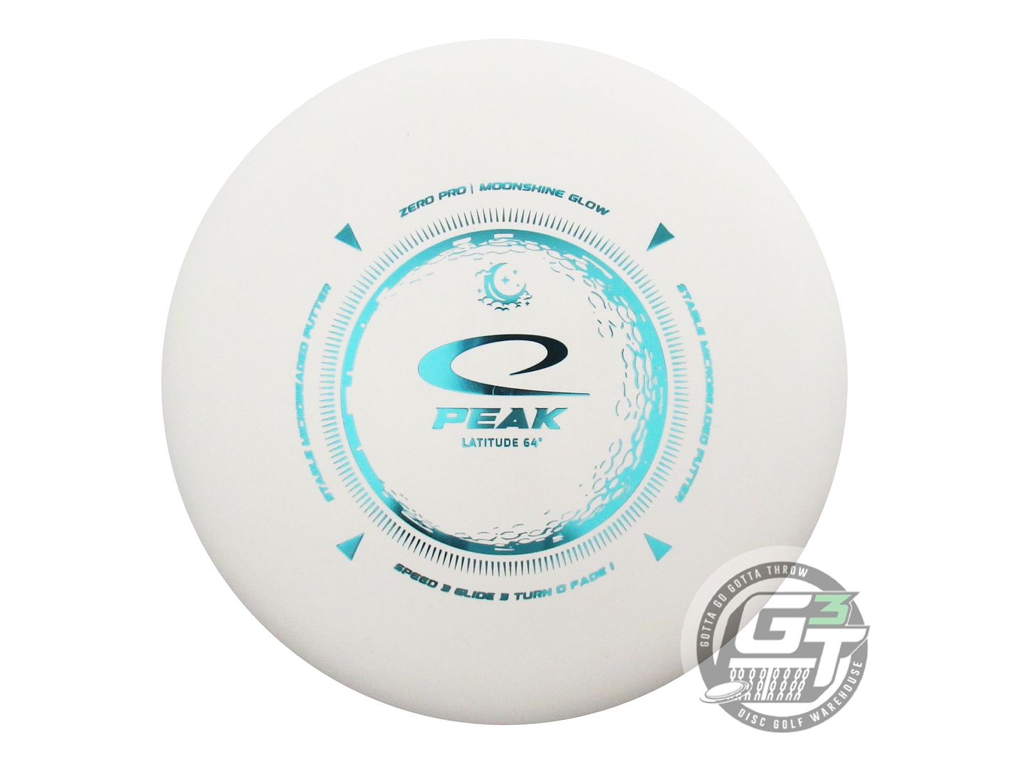 Latitude 64 Moonshine Glow Zero Pro Peak Putter Golf Disc (Individually Listed)