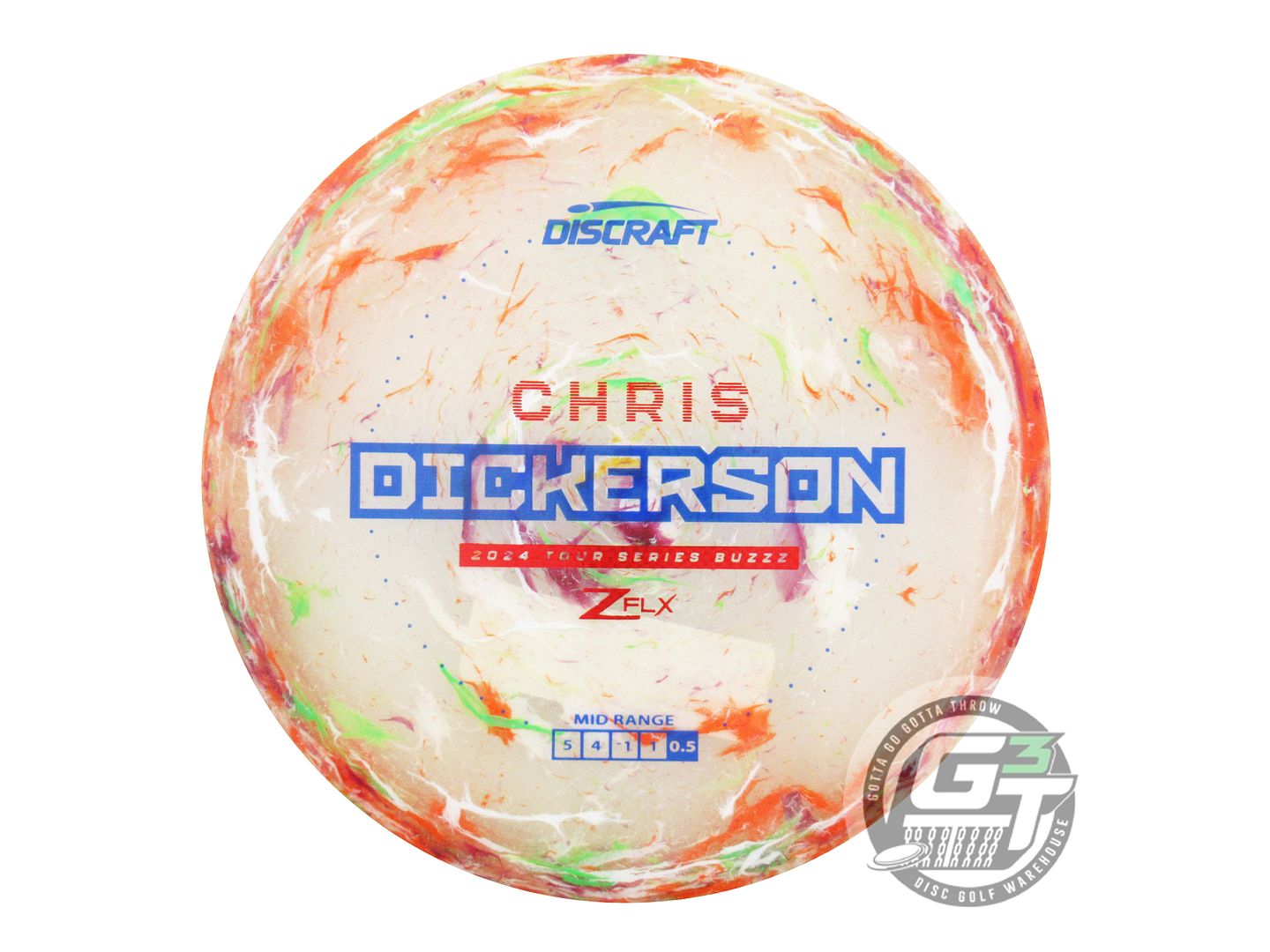 Discraft Limited Edition 2024 Tour Series Chris Dickerson Jawbreaker Elite Z FLX Buzzz Midrange Golf Disc (Individually Listed)