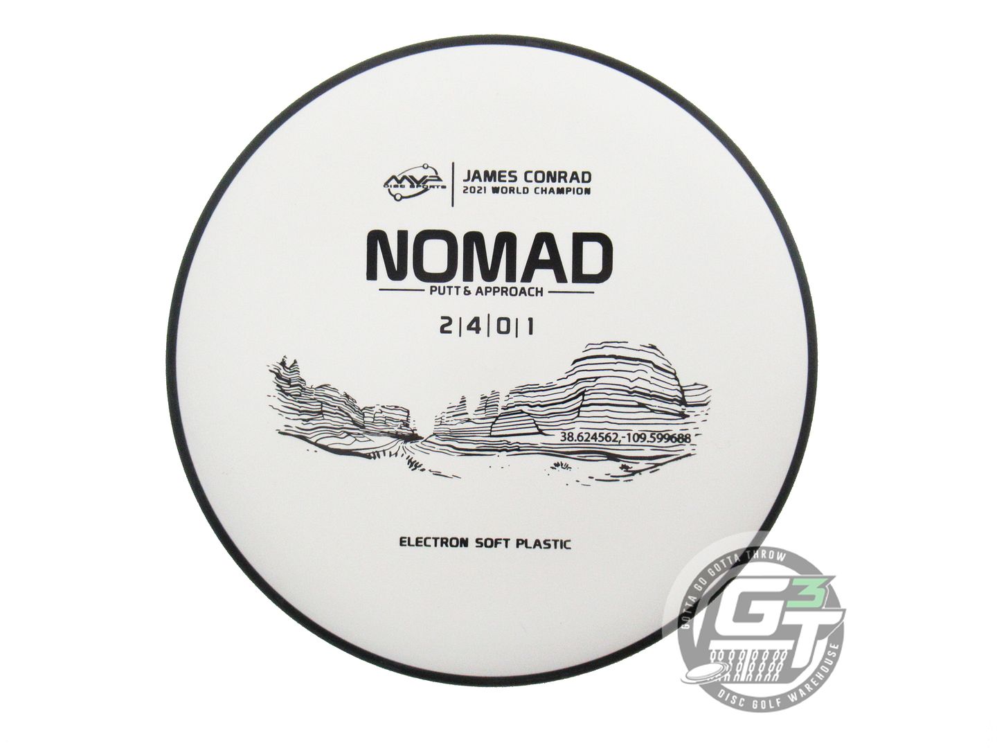 MVP Electron Soft Nomad [James Conrad 1X] Putter Golf Disc (Individually Listed)
