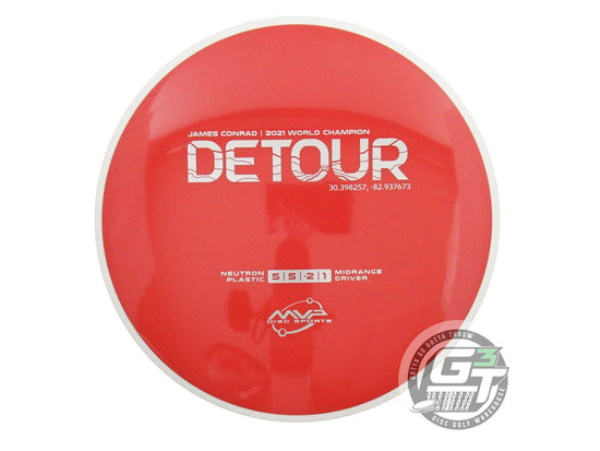 MVP Neutron Detour [James Conrad 1X] Midrange Golf Disc (Individually Listed)