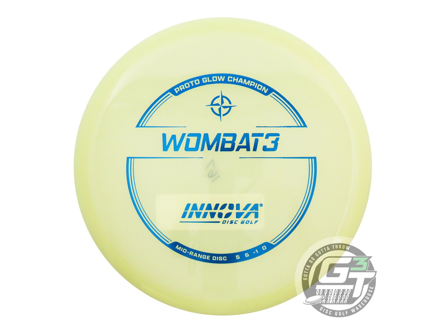 Innova Proto Glow Champion Wombat3 Midrange Golf Disc (Individually Listed)