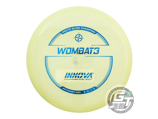 Innova Proto Glow Champion Wombat3 Midrange Golf Disc (Individually Listed)