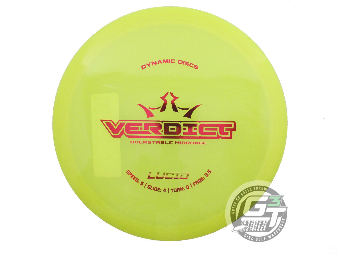 Dynamic Discs Lucid Verdict Midrange Golf Disc (Individually Listed)