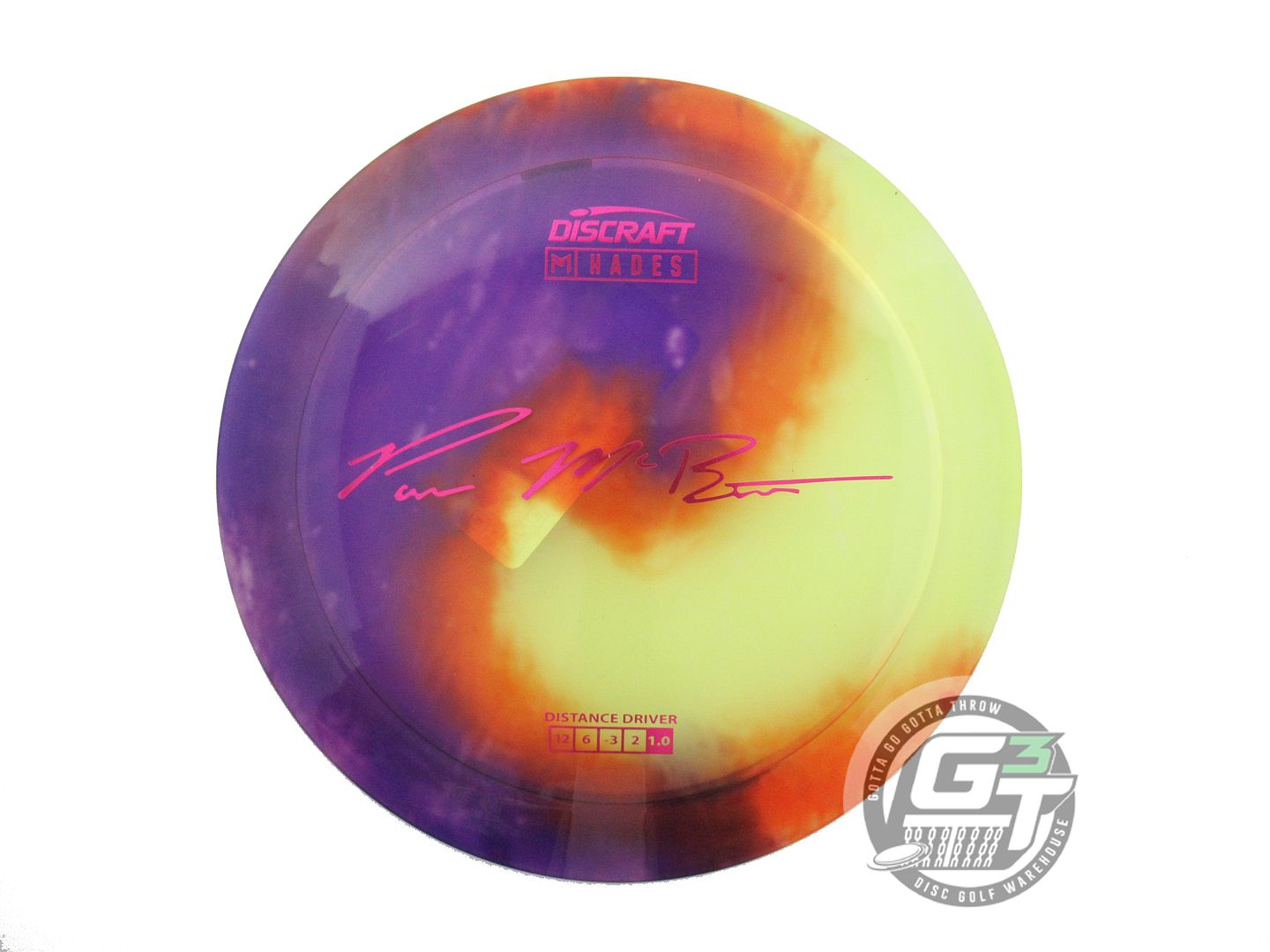 Discraft Paul McBeth Signature Fly Dye Elite Z Hades Distance Driver Golf Disc (Individually Listed)