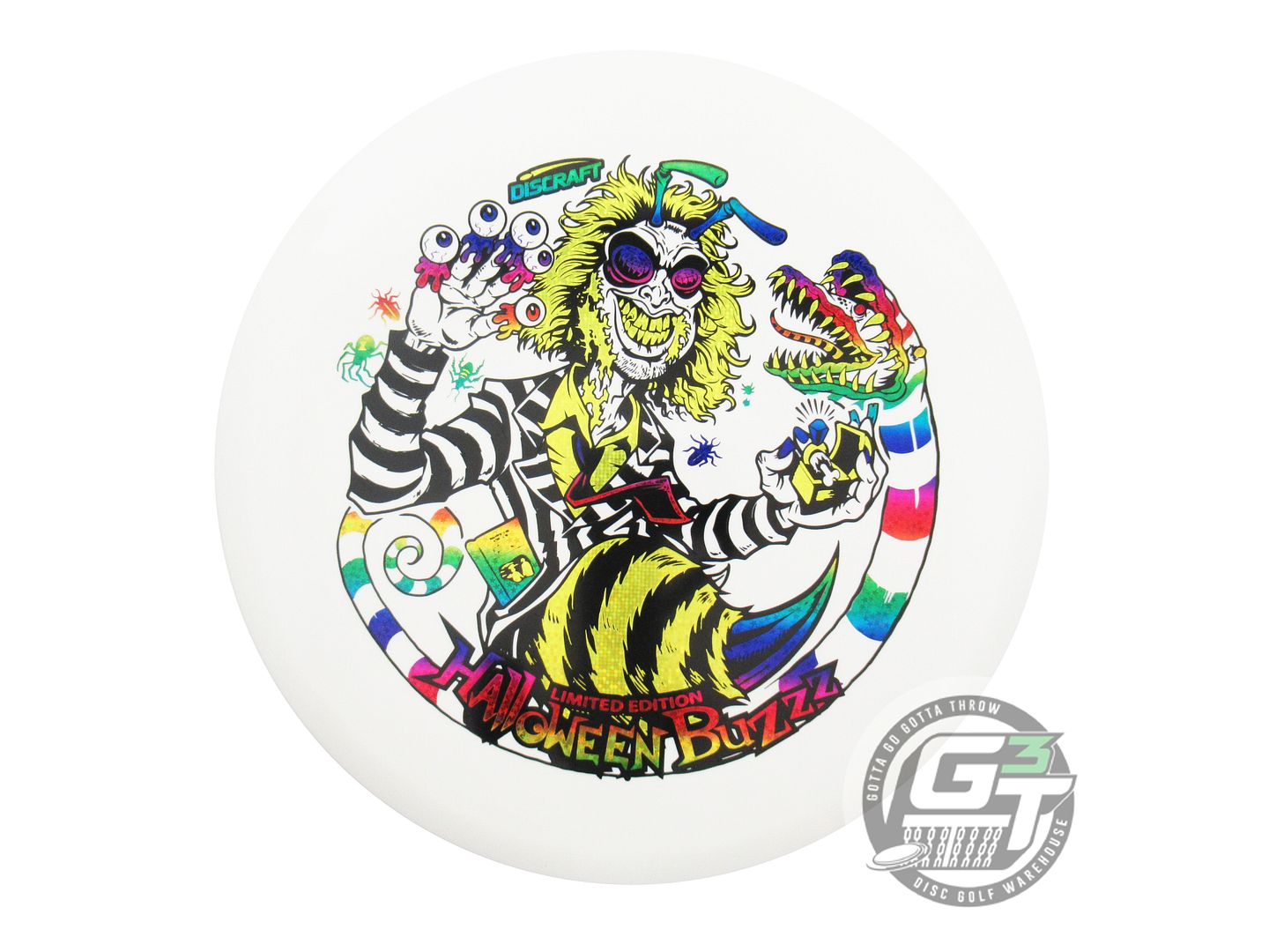 Discraft Limited Edition 2024 Halloween Buzzjuice Triple Foil Glo Elite Z Buzzz Midrange Golf Disc (Individually Listed)