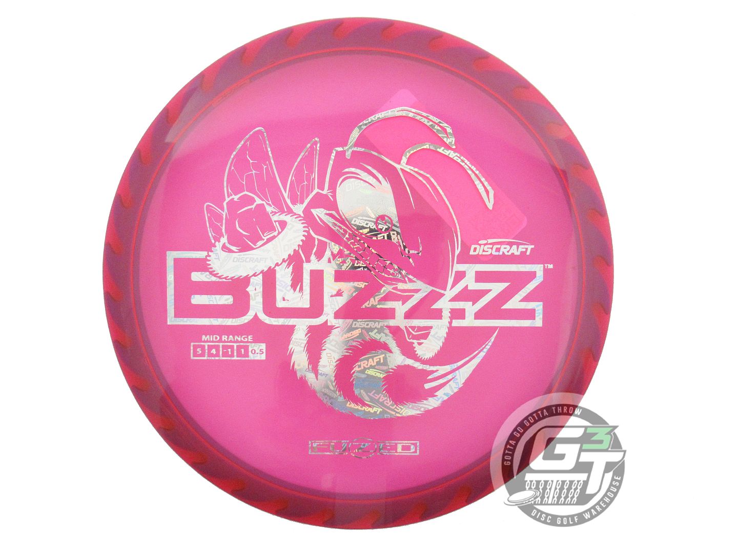 Discraft Fuzed Line Buzzz w/ Saw Pattern Midrange Golf Disc (Individually Listed)