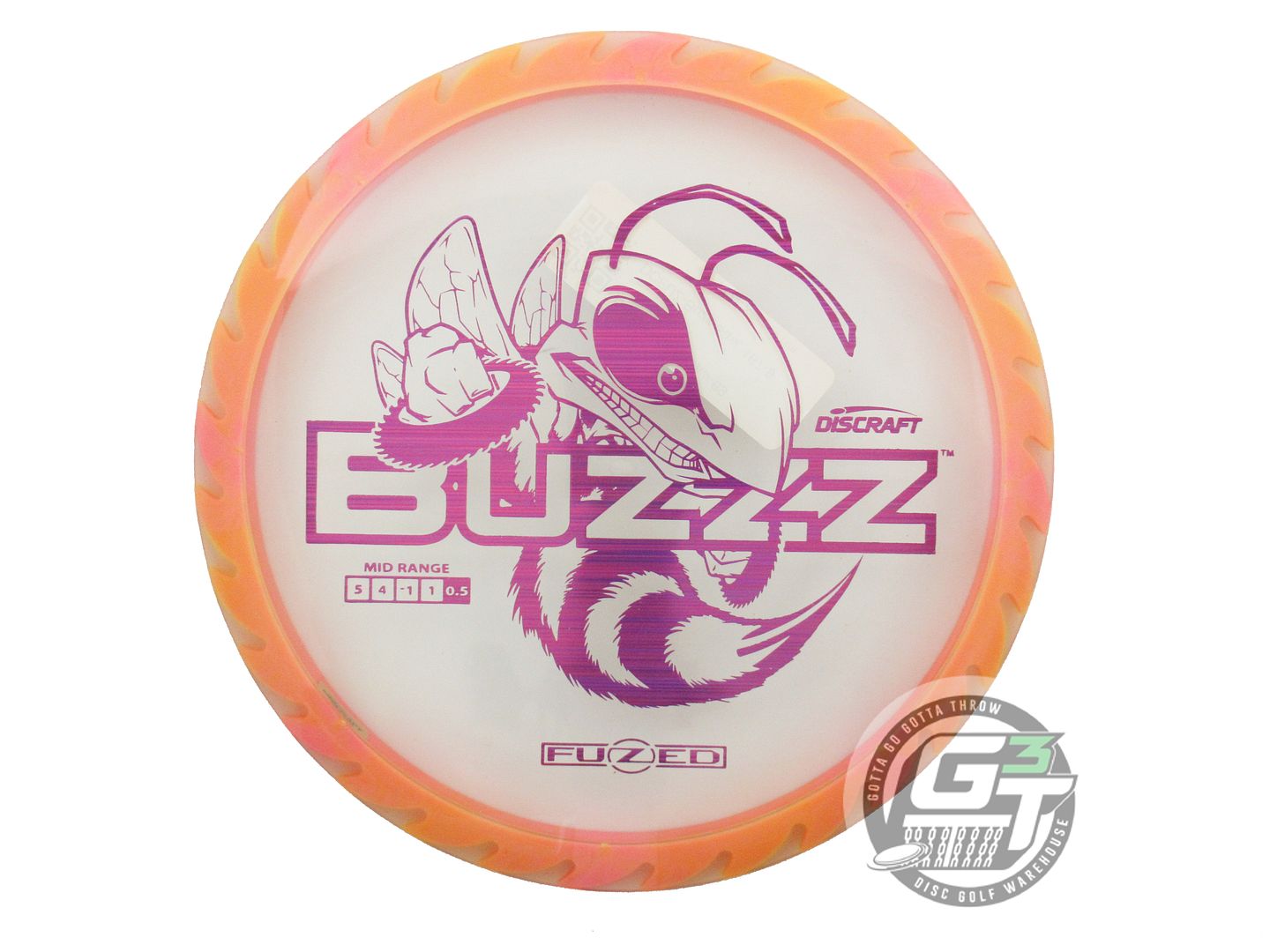 Discraft Fuzed Line Buzzz w/ Saw Pattern Midrange Golf Disc (Individually Listed)
