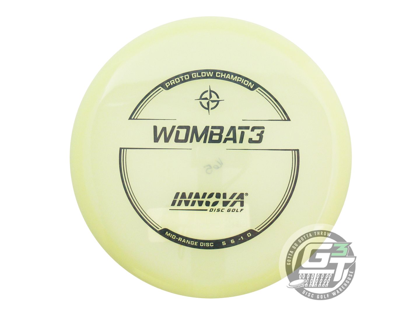 Innova Proto Glow Champion Wombat3 Midrange Golf Disc (Individually Listed)