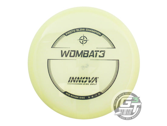 Innova Proto Glow Champion Wombat3 Midrange Golf Disc (Individually Listed)