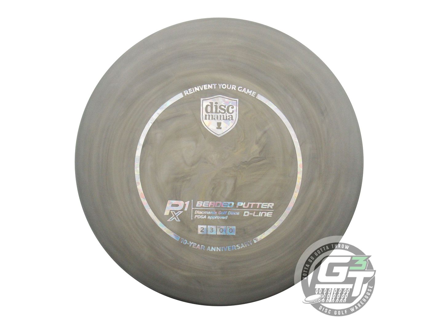 Discmania Special Edition 10-Year Anniversary Swirl D-Line Flex 2 P1x Beaded Putter Golf Disc (Individually Listed)