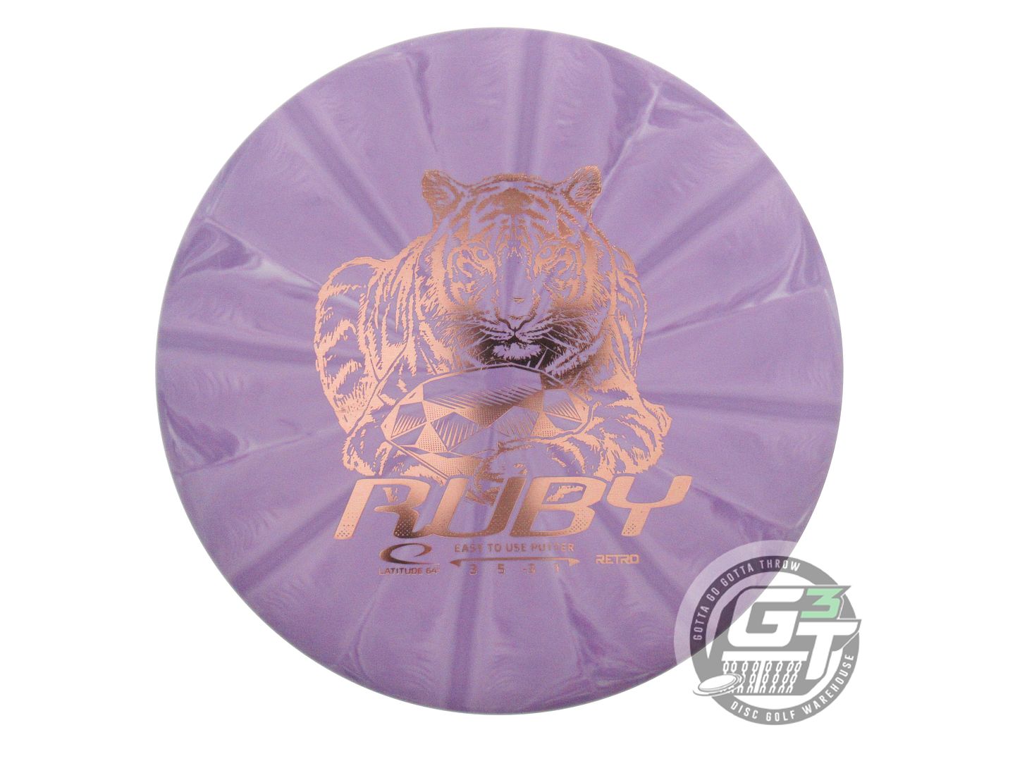 Latitude 64 Retro Burst Ruby Putter Golf Disc (Individually Listed)
