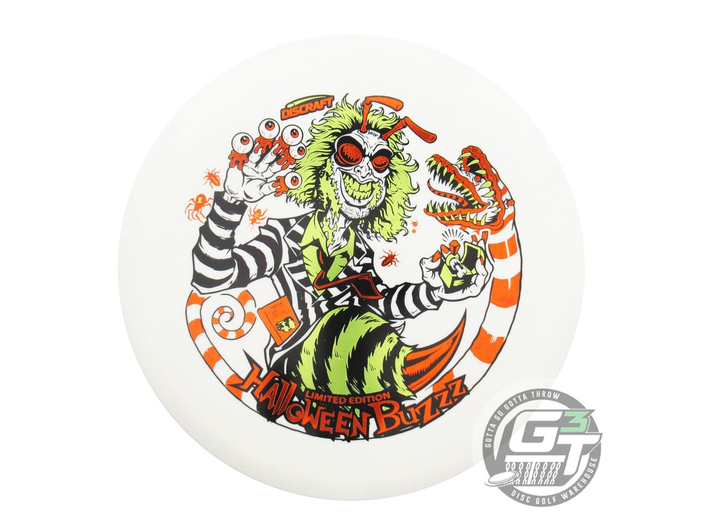 Discraft Limited Edition 2024 Halloween Buzzjuice Triple Foil Glo Elite Z Buzzz Midrange Golf Disc (Individually Listed)