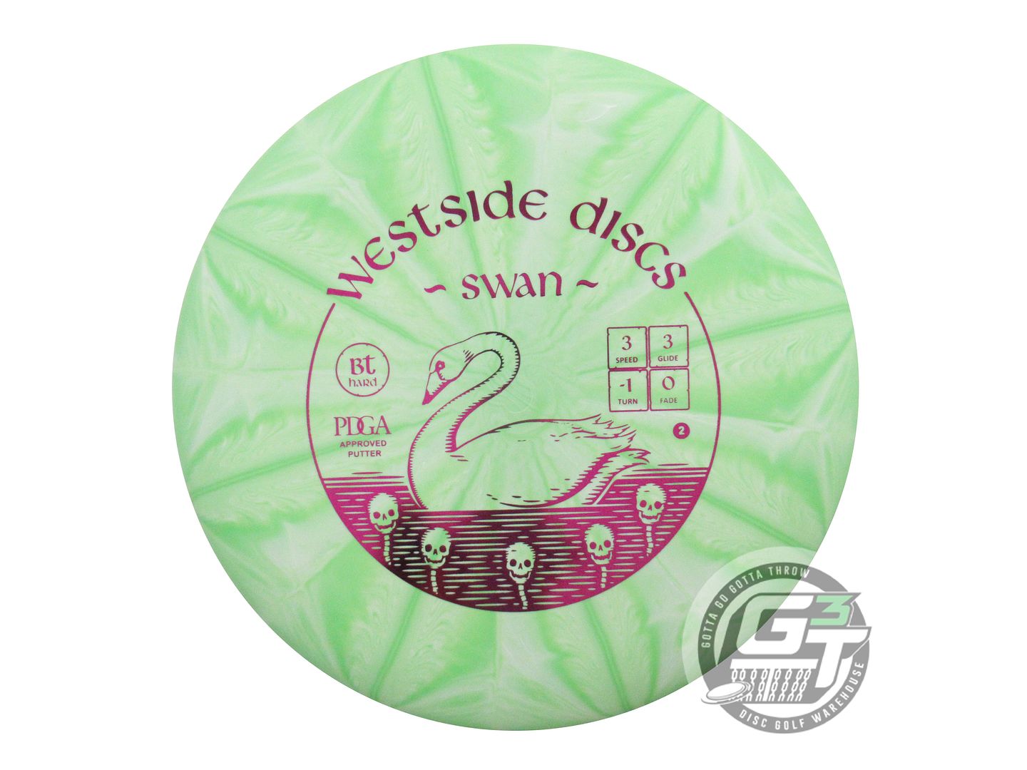 Westside BT Hard Burst Swan 2 Putter Golf Disc (Individually Listed)