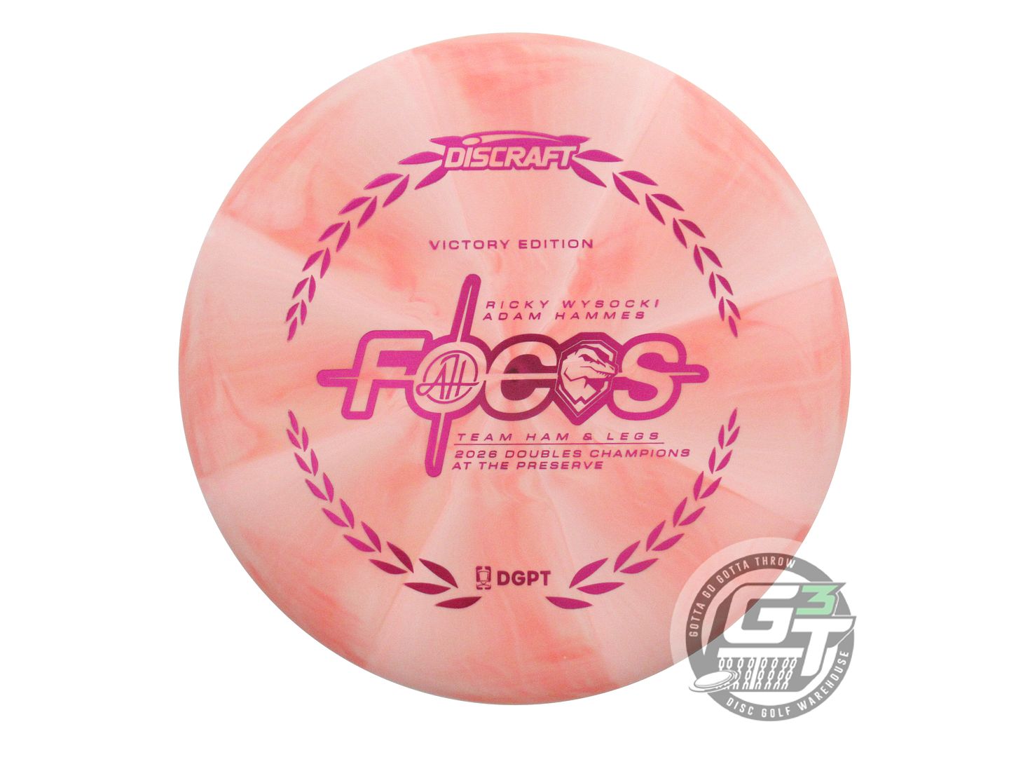 Discraft Limited Edition Victory Edition 2026 DGPT Doubles At the Preserve Champions Ricky Wysocki x Adam Hammes Swirl CT Crazy Tuff Focus Putter Golf Disc (Individually Listed)