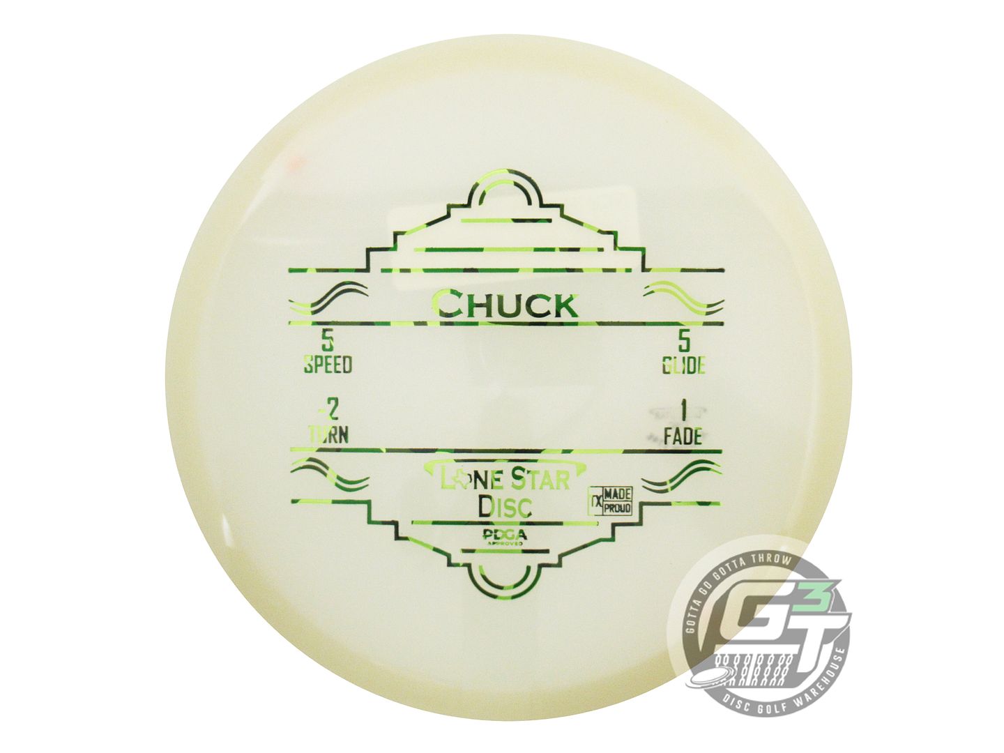 Lone Star Glow Alpha Chuck Midrange Golf Disc (Individually Listed)