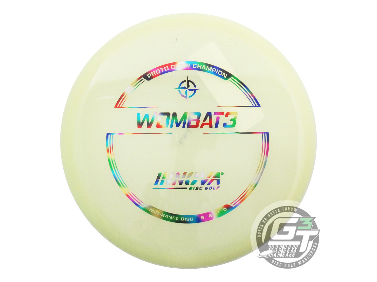 Innova Proto Glow Champion Wombat3 Midrange Golf Disc (Individually Listed)