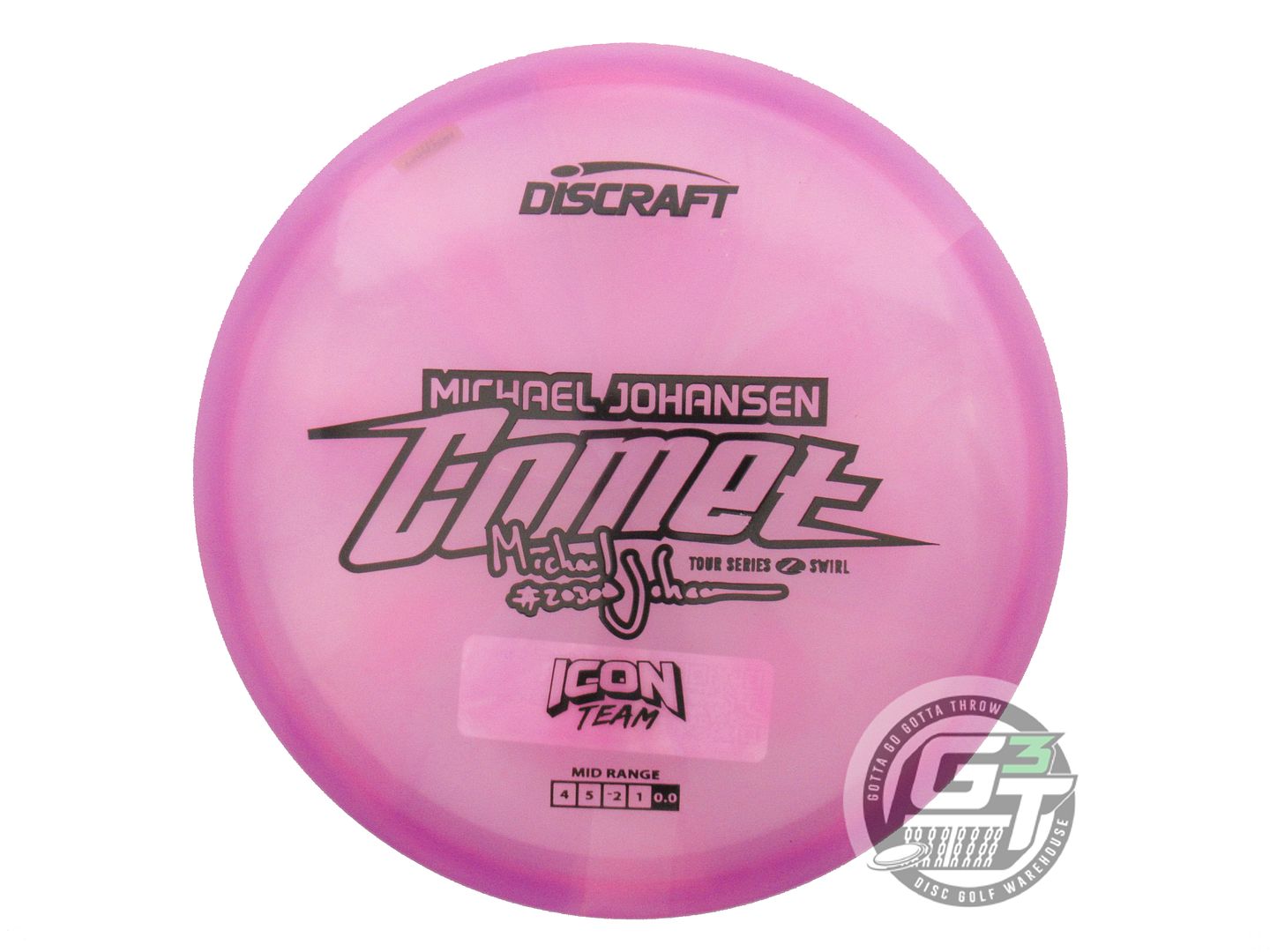 Discraft Limited Edition 2025 Tour Series Michael Johansen Swirl Elite Z Comet Midrange Golf Disc (Individually Listed)